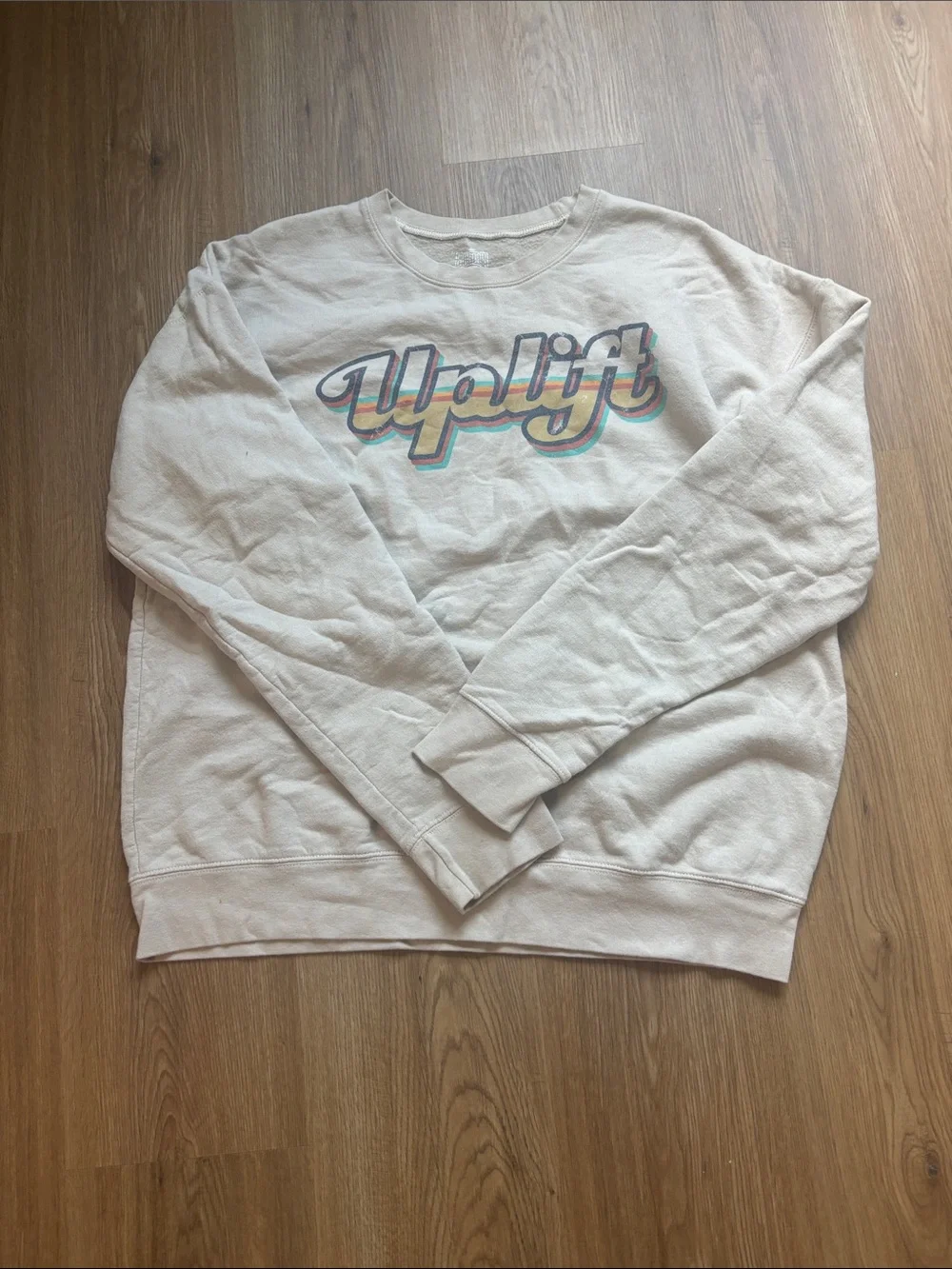 Uplift Graphic Crewneck Sweatshirt - Cream
